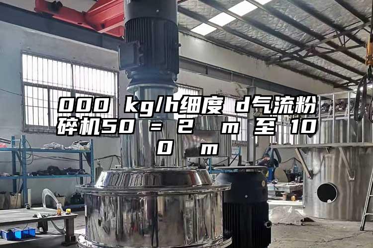 000 kg/h細度 d氣流桃色视频免费看50 = 2 µm 至 100 µm