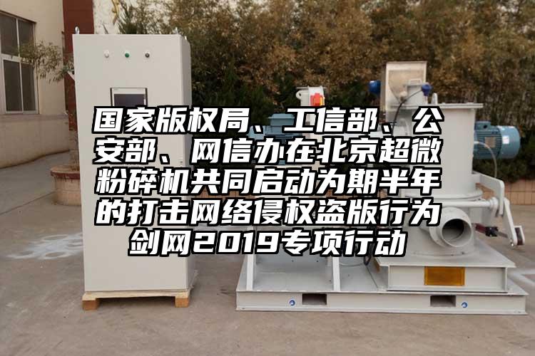 國家版權局、工信部、公安部、網信辦在北京超微桃色视频免费看共同啟動為期半年的打擊網絡侵權盜版行為劍網2019專項行動