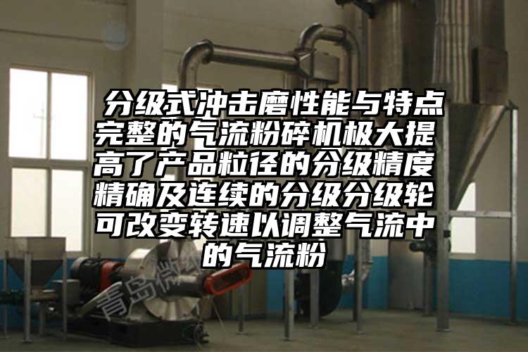  分級式衝擊磨性能與特點完整的氣流桃色视频免费看極大提高了產品粒徑的分級精度精確及連續的分級分級輪可改變轉速以調整氣流中的氣流粉