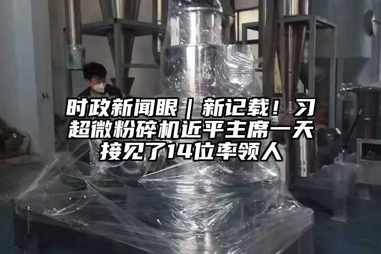 時政新聞眼｜新記載！習超微桃色视频免费看近平主席一天接見了14位率領人